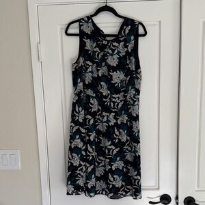 J. Crew Black and White Floral Dress